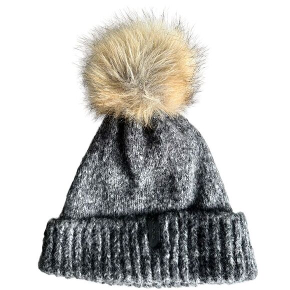 Bula Wool-blend Beanie with Pompom, OS - Picture 1 of 7